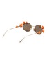 Figure View - Click To Enlarge - LOEWE - Daisy Field Metal Oval Sunglasses