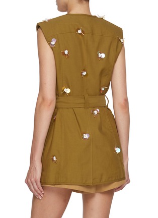Back View - Click To Enlarge - ULLA JOHNSON - Twyla Embellished Vest