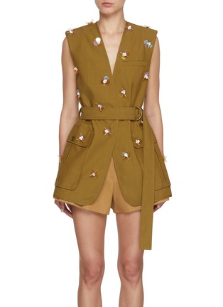 Main View - Click To Enlarge - ULLA JOHNSON - Twyla Embellished Vest