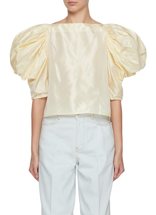 Main View - Click To Enlarge - NACKIYÉ - Lolita Puff Sleeve Silk Top