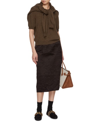 Figure View - Click To Enlarge - NACKIYÉ - Pearl Crewneck Cashmere Knit Top