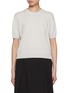 Main View - Click To Enlarge - NACKIYÉ - Pearl Short Sleeve Cashmere Knit Top
