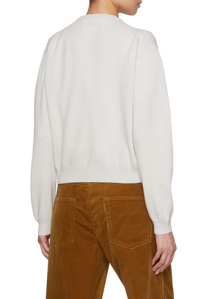 Back View - Click To Enlarge - NACKIYÉ - Sea Shell Cashmere Knit Cardigan
