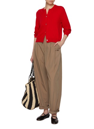 Figure View - Click To Enlarge - NACKIYÉ - Sea Shell Cashmere Knit Cardigan