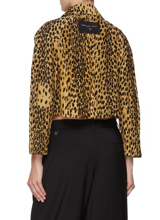Back View - Click To Enlarge - NACKIYÉ - Pixie Cropped  Cotton Jacket
