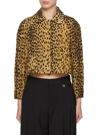 Main View - Click To Enlarge - NACKIYÉ - Pixie Cropped  Cotton Jacket