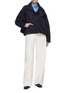 Figure View - Click To Enlarge - NACKIYÉ - Uptown Straight Leg Jeans