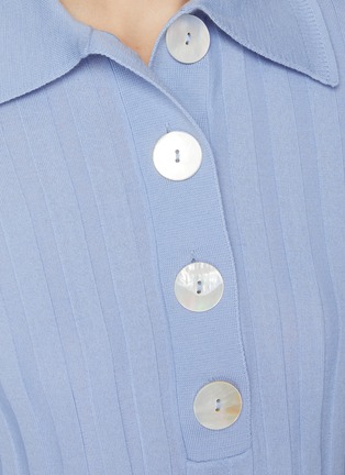  - NACKIYÉ - Sugarman Button Detail Lettuce Wool Polo Shirt