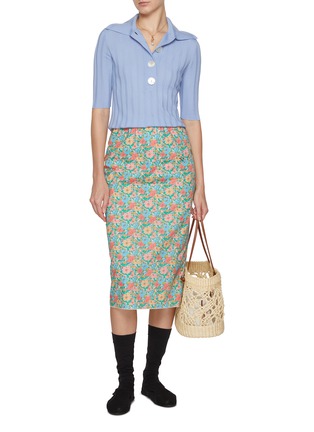 Figure View - Click To Enlarge - NACKIYÉ - Sugarman Button Detail Lettuce Wool Polo Shirt