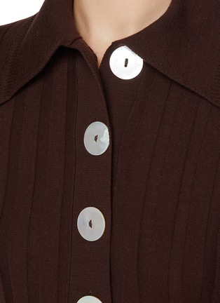 - NACKIYÉ - Sugarman Button Detail Lettuce Wool Polo Shirt