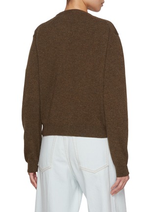 Back View - Click To Enlarge - NACKIYÉ - Sea Shell Cashmere Knit Cardigan