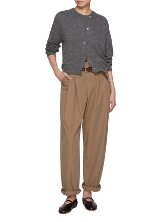 Figure View - Click To Enlarge - NACKIYÉ - Sea Shell Cashmere Knit Cardigan