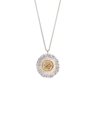 Main View - Click To Enlarge - BUCCELLATI - Blossoms Fancy Diamond Silver Vermeil Pendant Necklace