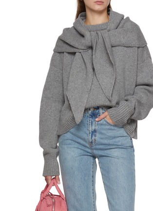 Figure View - Click To Enlarge - NACKIYÉ - Queen's Guard Merino Wool Cashmere Scarf