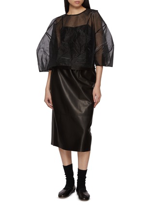 Figure View - Click To Enlarge - NACKIYÉ - Slip On Leather Top