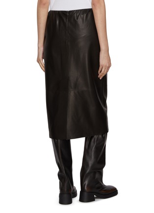 Back View - Click To Enlarge - NACKIYÉ - Crayon Leather Midi Skirt