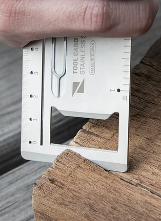 Detail View - Click To Enlarge - ZENLET - Tool Card — Silver