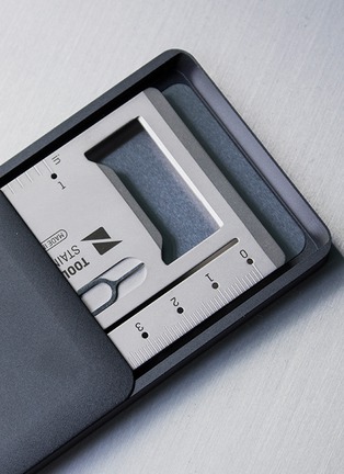 Front View - Click To Enlarge - ZENLET - Tool Card — Silver