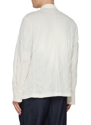 Back View - Click To Enlarge - J∞QUALITY - Notch Lapel Cotton Blend Easy Jacket
