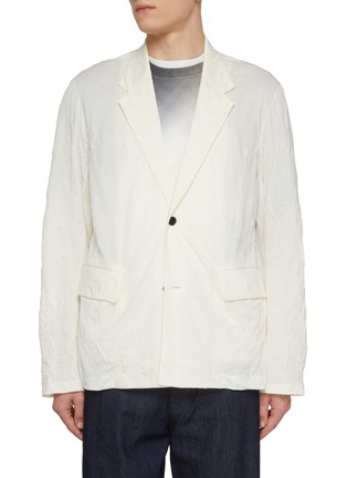Main View - Click To Enlarge - J∞QUALITY - Notch Lapel Cotton Blend Easy Jacket
