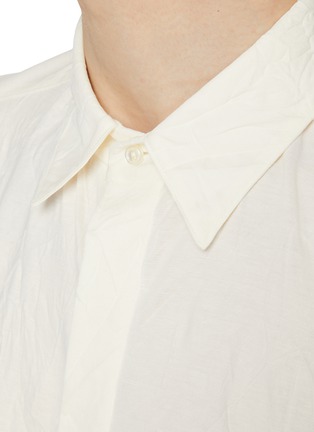  - J∞QUALITY - Regular Collar Fly Front Cotton Blend Shirt