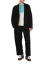 Figure View - Click To Enlarge - J∞QUALITY - Crewneck Turquoise Cotton T-Shirt