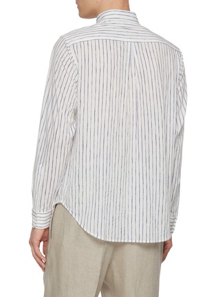 Back View - Click To Enlarge - J∞QUALITY - Striped Cotton Shirt