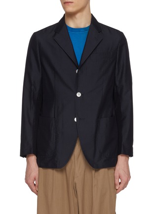 Main View - Click To Enlarge - J∞QUALITY - Notch Lapel Silk Seersucker Blazer