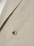  - J∞QUALITY - Double Breasted Peak Lapel Linen Oxford Blazer