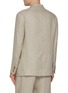 Back View - Click To Enlarge - J∞QUALITY - Double Breasted Peak Lapel Linen Oxford Blazer
