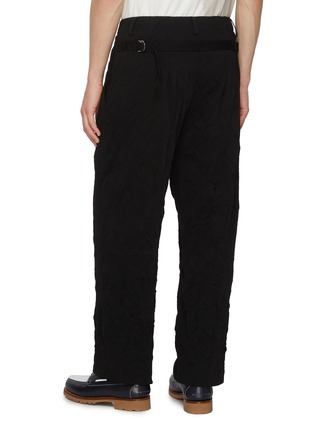 Back View - Click To Enlarge - J∞QUALITY - Elasticated Cotton Blend Straight Pants