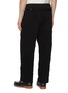Back View - Click To Enlarge - J∞QUALITY - Elasticated Cotton Blend Straight Pants