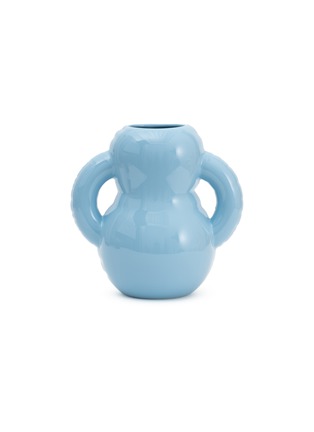 Main View - Click To Enlarge - HOME STUDYO - Oscar Ceramic Vase — Sky Gloss