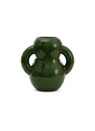 Main View - Click To Enlarge - HOME STUDYO - Oscar Ceramic Vase — Moss Gloss