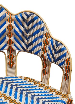 Detail View - Click To Enlarge - MAISON LOUIS DRUCKER - Houlgate Armchair — Blue