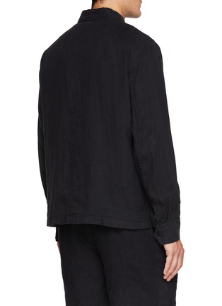 Back View - Click To Enlarge - RAG & BONE - Angus Linen Shirt Jacket