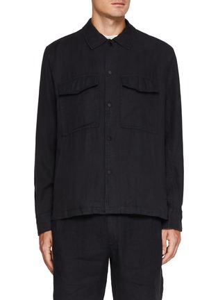 Main View - Click To Enlarge - RAG & BONE - Angus Linen Shirt Jacket