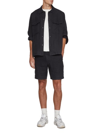 Figure View - Click To Enlarge - RAG & BONE - Angus Linen Shirt Jacket