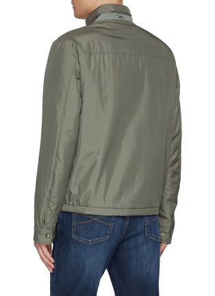 Back View - Click To Enlarge - PAUL & SHARK - Stand Collar Typhoon Silk Jacket