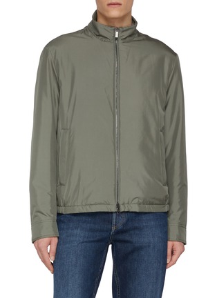 Main View - Click To Enlarge - PAUL & SHARK - Stand Collar Typhoon Silk Jacket