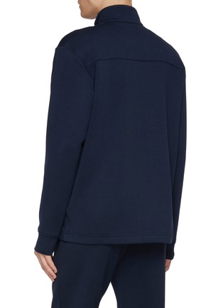 Back View - Click To Enlarge - PAUL & SHARK - Heraldic Embroidery Supima Fleece Jacket