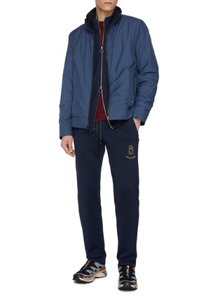 Figure View - Click To Enlarge - PAUL & SHARK - Heraldic Embroidery Supima Fleece Jacket