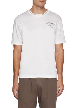 Main View - Click To Enlarge - PAUL & SHARK - Riviera X-Soft Logo Embroidered Crewneck T-Shirt