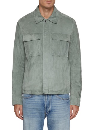 Main View - Click To Enlarge - PAUL & SHARK - Suede Aqualeather Jacket