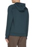 Back View - Click To Enlarge - PAUL & SHARK - Embroidered Fin Supima Fleece Hoodie