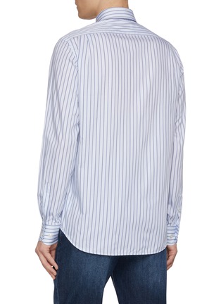 Back View - Click To Enlarge - PAUL & SHARK - Striped Supima Cotton Shirt