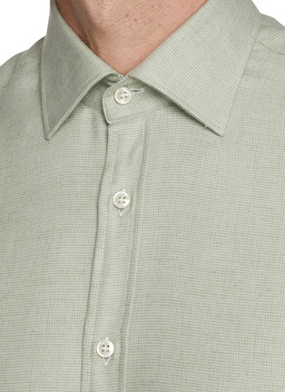  - PAUL & SHARK - Spread Collar Cashmere Cotton Shirt