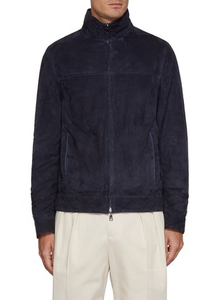 Main View - Click To Enlarge - PAUL & SHARK - Reversible Suede Aqualeather Jacket