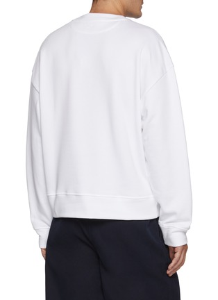 Back View - Click To Enlarge - PAUL & SHARK - Shark Print Cotton Fleece Sweatshirt
