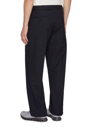 Back View - Click To Enlarge - PAUL & SHARK - Shark Keyring Pleated Wide Leg Pants